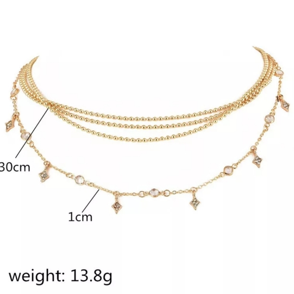 *Claudia* Layered Gold Necklace - Picture 6 of 6